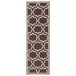 Safavieh Dhurries 545 Rug, DHU545 - Chocolate / Ivory