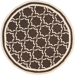 Safavieh Dhurries 545 Rug, DHU545 - Chocolate / Ivory