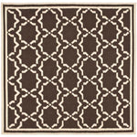 Safavieh Dhurries 545 Rug, DHU545 - Chocolate / Ivory