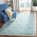 Safavieh Dhurries 545 Rug, DHU545 - Light Blue / Ivory