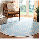 Safavieh Dhurries 545 Rug, DHU545 - Light Blue / Ivory