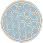 Safavieh Dhurries 545 Rug, DHU545 - Light Blue / Ivory