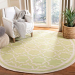 Safavieh Dhurries 545 Rug, DHU545 - Light Green / Ivory