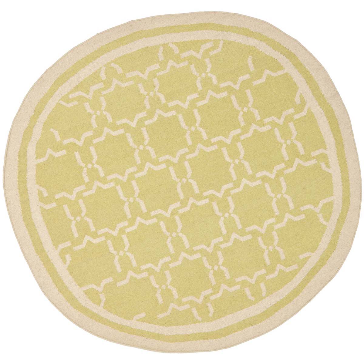 Safavieh Dhurries 545 Rug, DHU545 - Light Green / Ivory