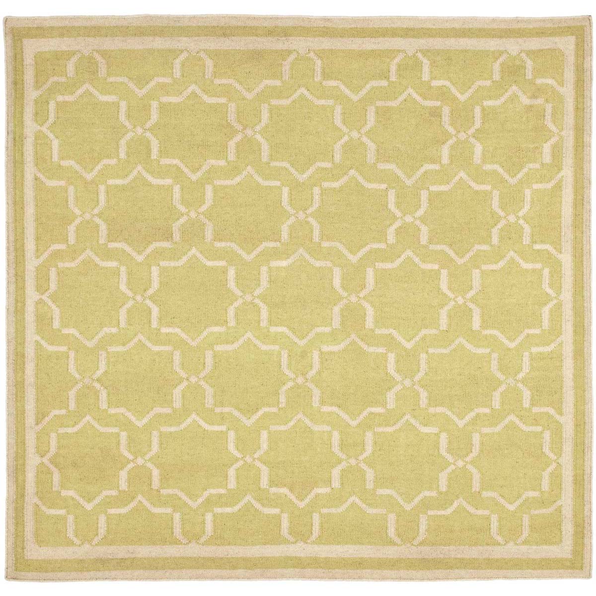 Safavieh Dhurries 545 Rug, DHU545 - Light Green / Ivory