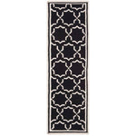 Safavieh Dhurries 545 Rug, DHU545 - Black / Ivory