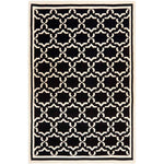 Safavieh Dhurries 545 Rug, DHU545 - Black / Ivory