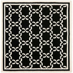 Safavieh Dhurries 545 Rug, DHU545 - Black / Ivory