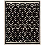 Safavieh Dhurries 545 Rug, DHU545 - Black / Ivory