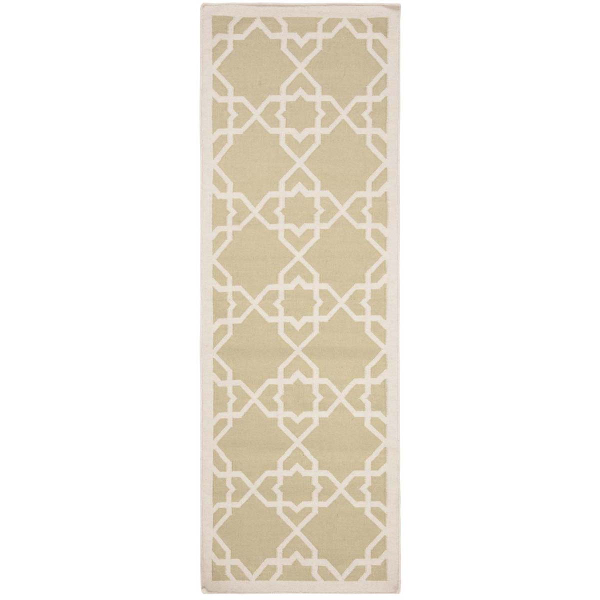 Safavieh Dhurries 548 Rug, DHU548 - Olive / Ivory