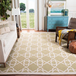 Safavieh Dhurries 548 Rug, DHU548 - Olive / Ivory