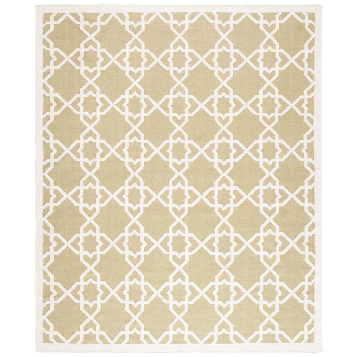 Safavieh Dhurries 548 Rug, DHU548 - Olive / Ivory