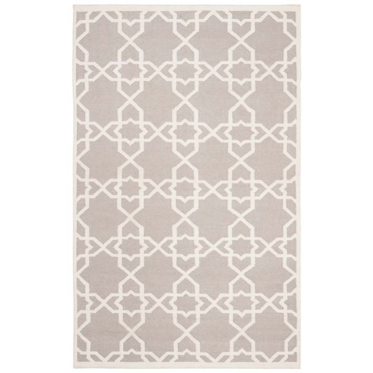 Safavieh Dhurries 548 Rug, DHU548 - Grey / Ivory