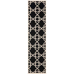 Safavieh Dhurries 548 Rug, DHU548 - Black / Ivory