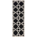 Safavieh Dhurries 548 Rug, DHU548 - Black / Ivory