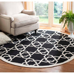 Safavieh Dhurries 548 Rug, DHU548 - Black / Ivory