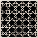 Safavieh Dhurries 548 Rug, DHU548 - Black / Ivory