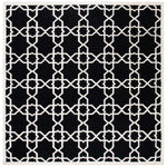 Safavieh Dhurries 548 Rug, DHU548 - Black / Ivory