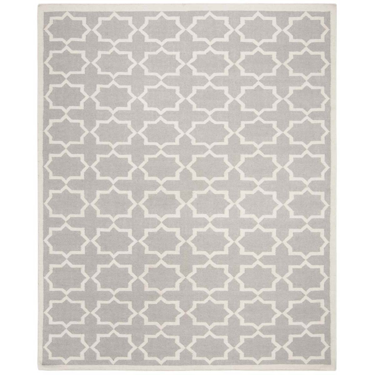 Safavieh Dhurries 549 Rug, DHU549 - Grey / Ivory