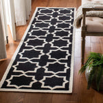 Safavieh Dhurries 549 Rug, DHU549 - Black / Ivory