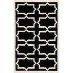 Safavieh Dhurries 549 Rug, DHU549 - Black / Ivory