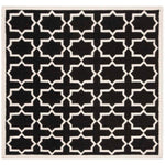 Safavieh Dhurries 549 Rug, DHU549 - Black / Ivory