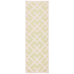 Safavieh Dhurries 552 Rug, DHU552 - Light Green / Ivory