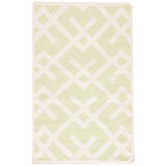 Safavieh Dhurries 552 Rug, DHU552 - Light Green / Ivory