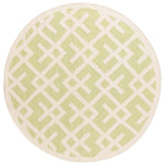 Safavieh Dhurries 552 Rug, DHU552 - Light Green / Ivory