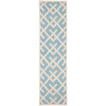 Safavieh Dhurries 552 Rug, DHU552 - Light Blue / Ivory