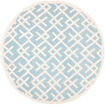 Safavieh Dhurries 552 Rug, DHU552 - Light Blue / Ivory