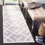 Safavieh Dhurries 552 Rug, DHU552 - Grey / Ivory