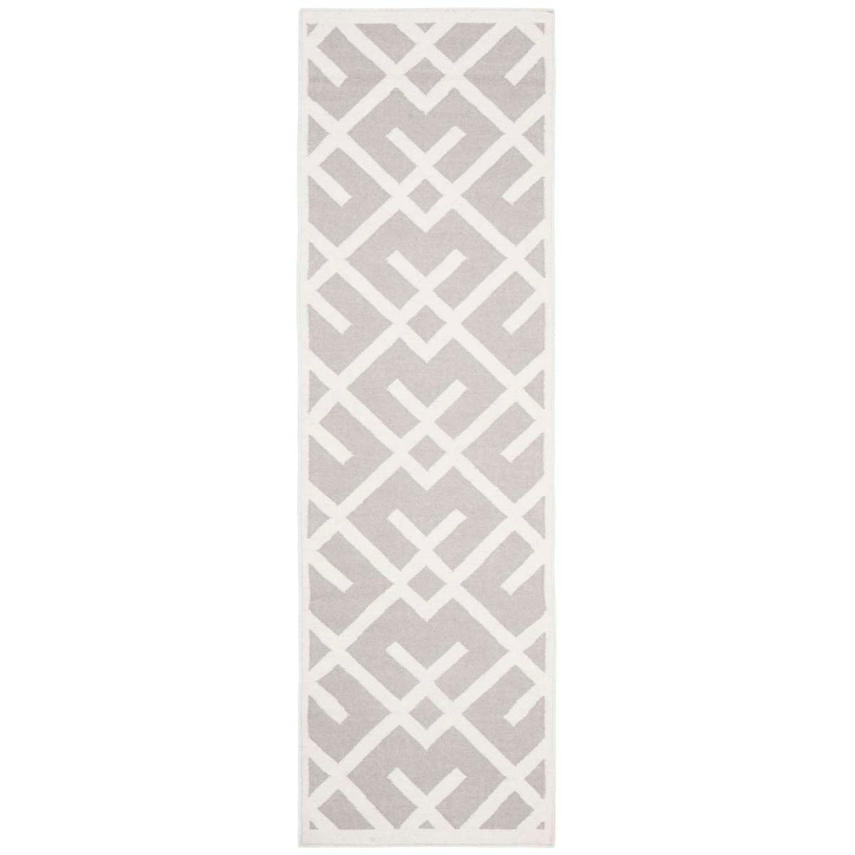 Safavieh Dhurries 552 Rug, DHU552 - Grey / Ivory