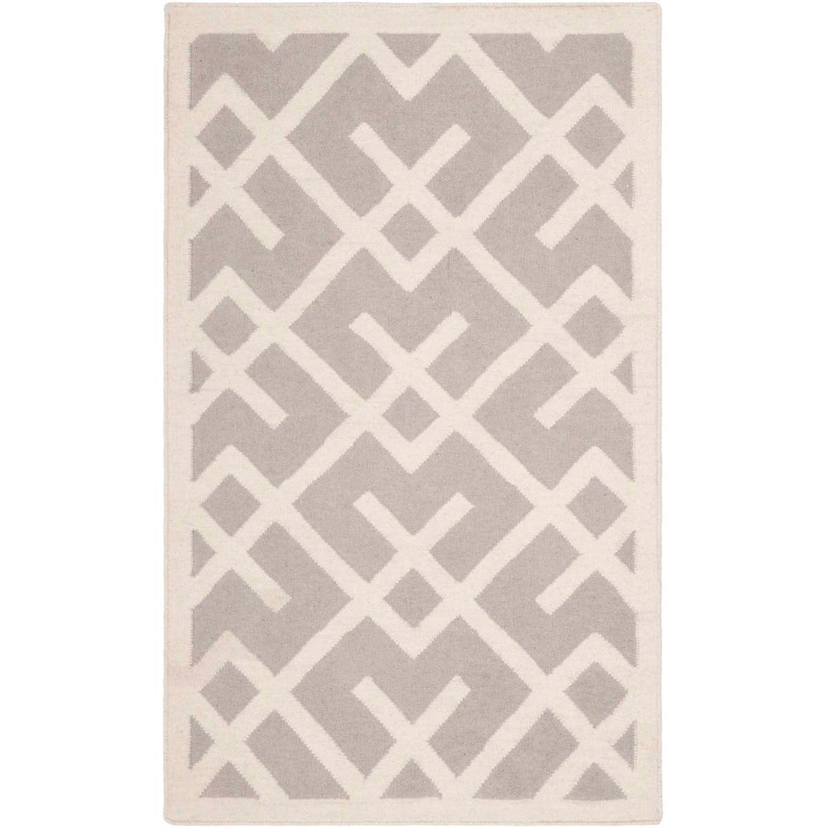 Safavieh Dhurries 552 Rug, DHU552 - Grey / Ivory