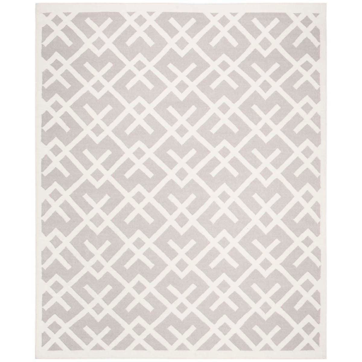 Safavieh Dhurries 552 Rug, DHU552 - Grey / Ivory