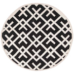 Safavieh Dhurries 552 Rug, DHU552 - Black / Ivory