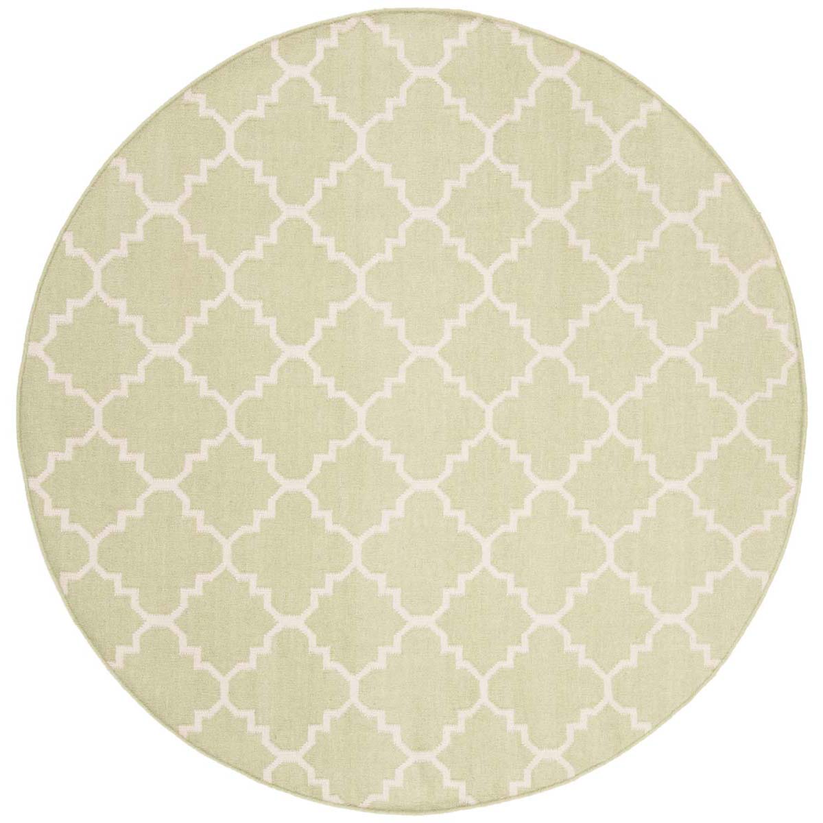 Safavieh Dhurries 554 Rug, DHU554 - Light Green / Ivory