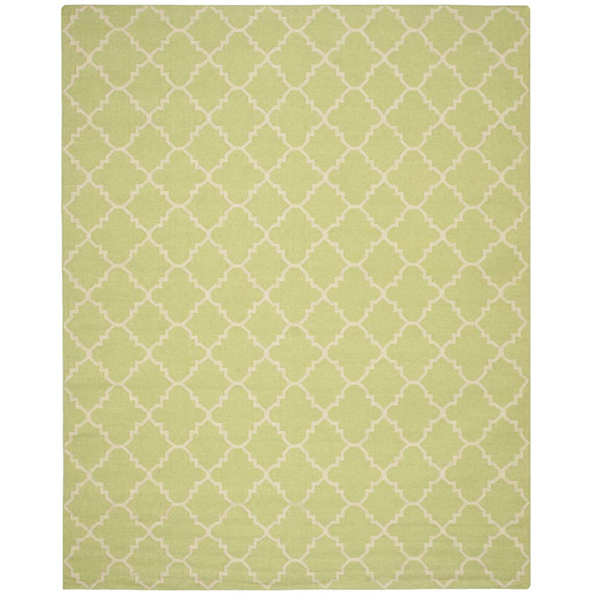 Safavieh Dhurries 554 Rug, DHU554 - Light Green / Ivory