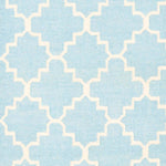 Safavieh Dhurries 554 Rug, DHU554 - Light Blue / Ivory