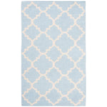 Safavieh Dhurries 554 Rug, DHU554 - Light Blue / Ivory