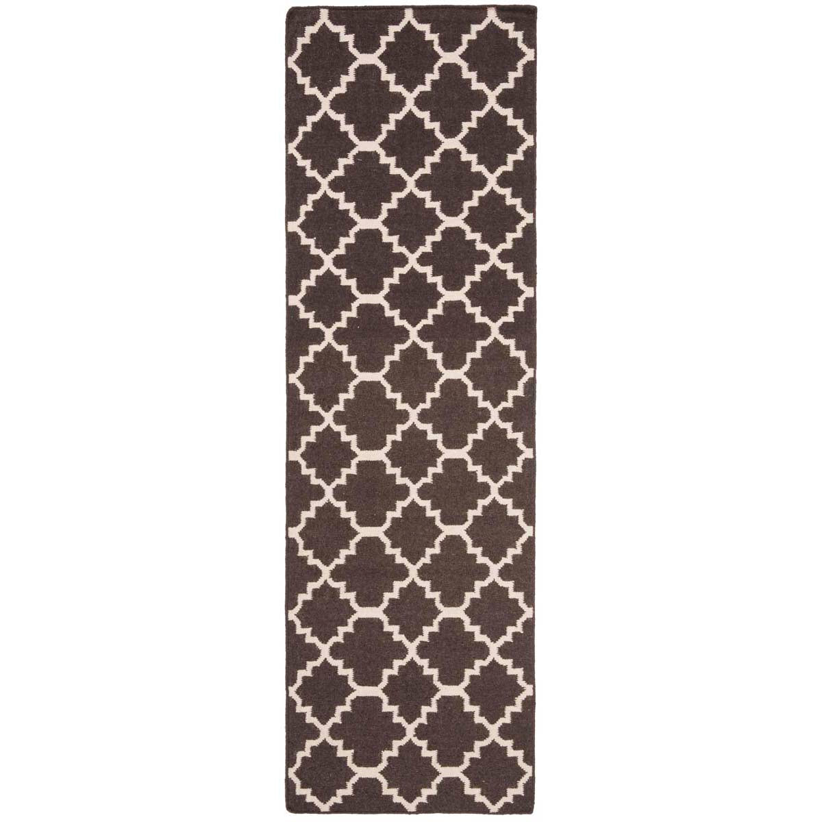 Safavieh Dhurries 554 Rug, DHU554 - Brown / Ivory