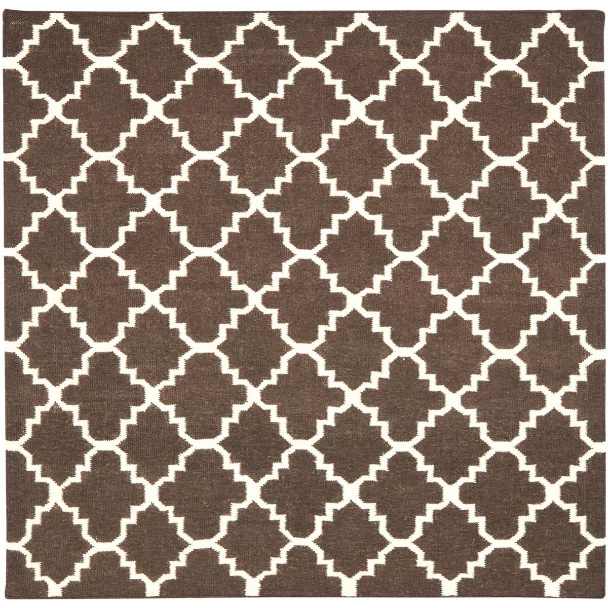 Safavieh Dhurries 554 Rug, DHU554 - Brown / Ivory