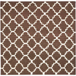 Safavieh Dhurries 554 Rug, DHU554 - Brown / Ivory