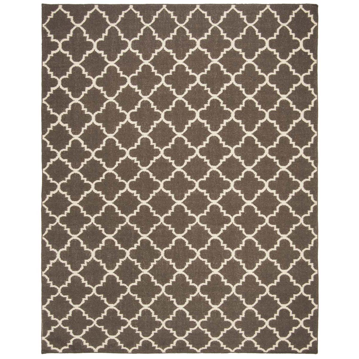 Safavieh Dhurries 554 Rug, DHU554 - Brown / Ivory