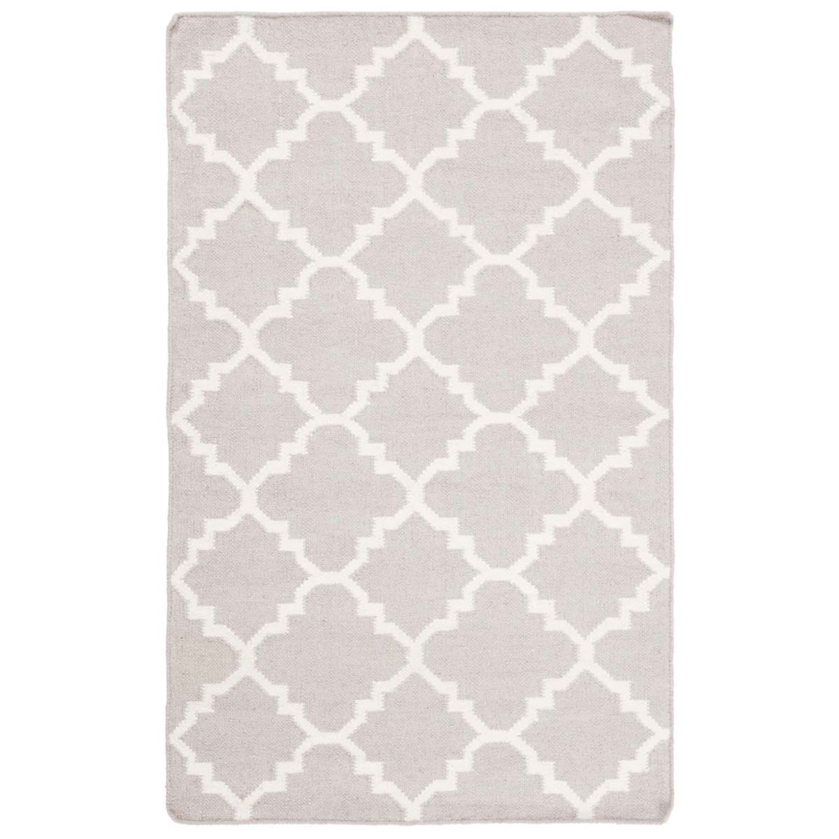 Safavieh Dhurries 554 Rug, DHU554 - Grey / Ivory