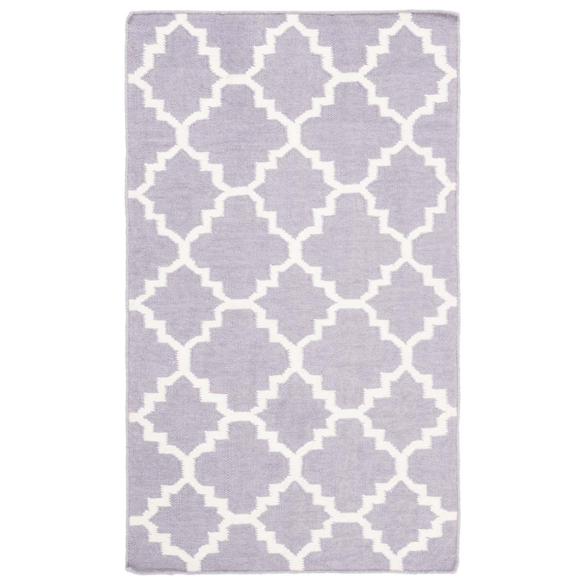 Safavieh Dhurries 554 Rug, DHU554 - Purple / Ivory