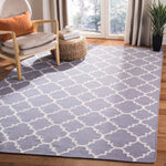 Safavieh Dhurries 554 Rug, DHU554 - Purple / Ivory