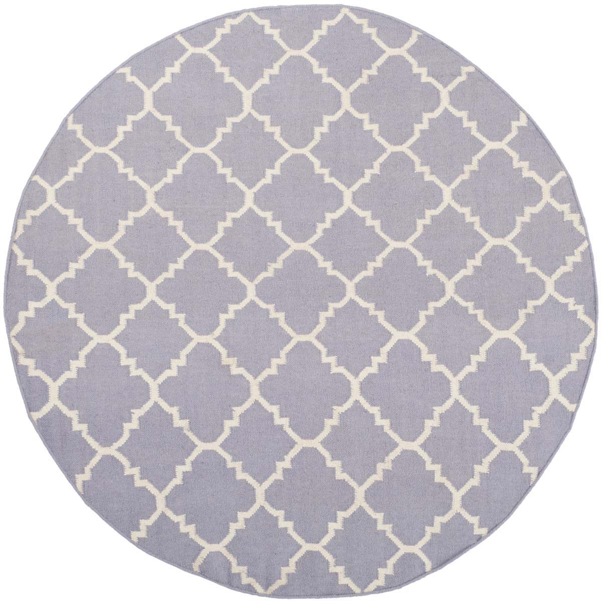 Safavieh Dhurries 554 Rug, DHU554 - Purple / Ivory