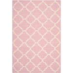 Safavieh Dhurries 554 Rug, DHU554 - Pink / Ivory