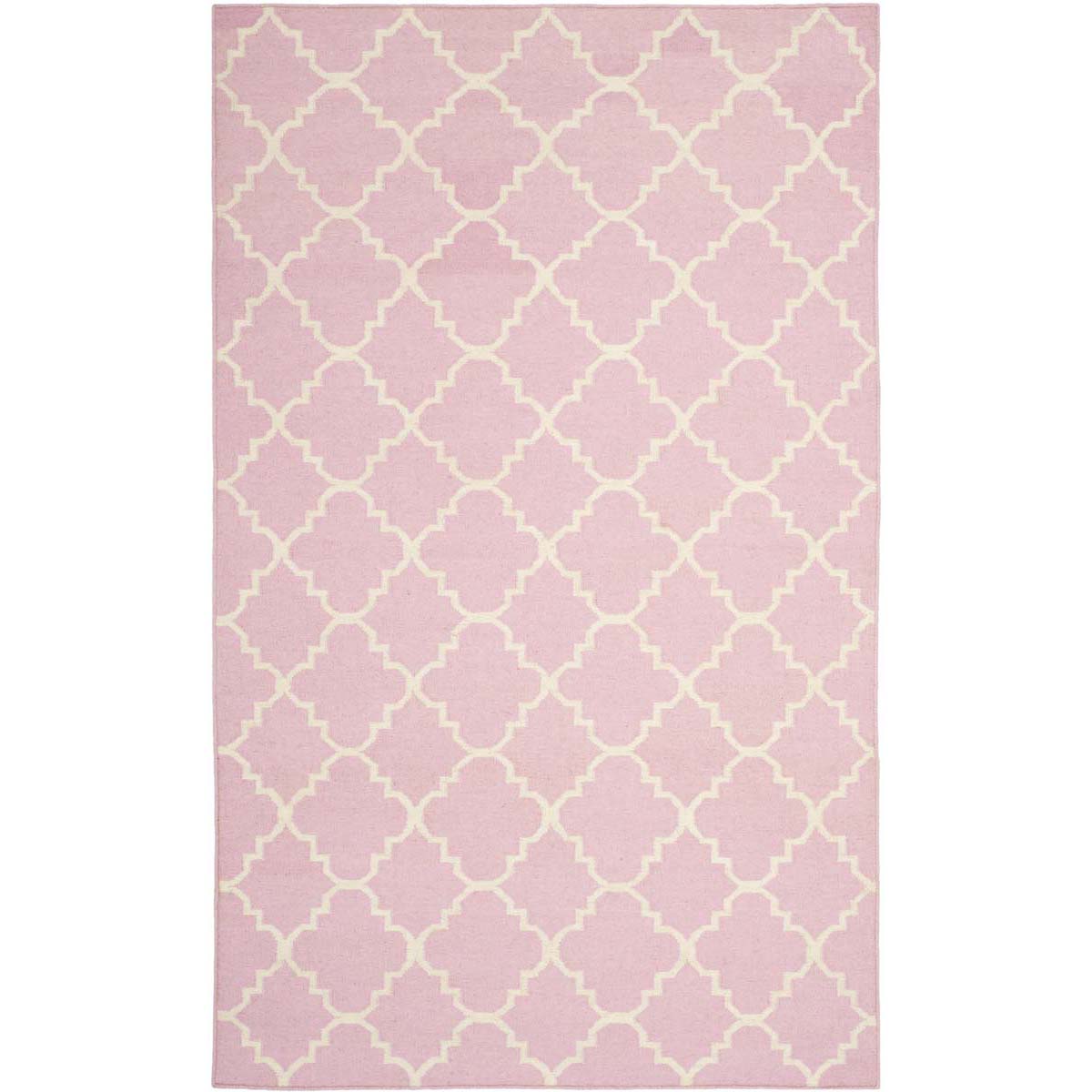 Safavieh Dhurries 554 Rug, DHU554 - Pink / Ivory